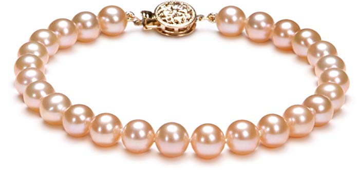 Pink 6-6.5mm AAAA Quality Freshwater Cultured Pearl Bracelet
