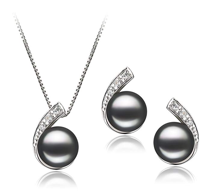 Claudia Black 7-8mm AA Quality Freshwater 925 Sterling Silver Cultured Pearl Set