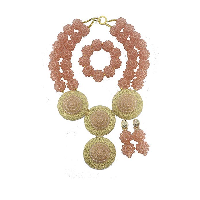 Ellenjewelry Fashion Crystal Balls Jewelry Sets Crystal Necklace Bracelet Earrings Sets (C-1069)